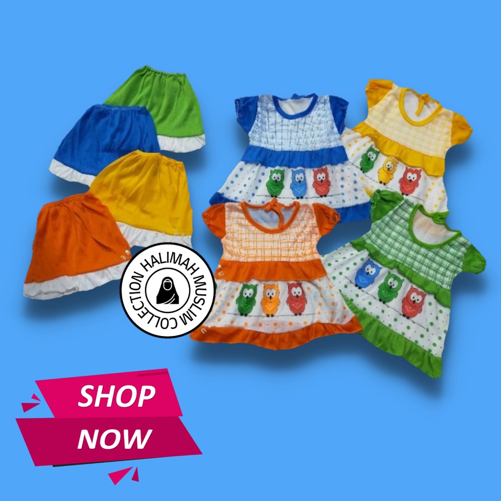 Setelan Baju Bayi Perempuan Usia 0-9 Bulan Lucu Nyaman | Baju Bayi | Setelan Bayi | Dress Bayi | Setelan Baju Bayi Perempuan | Baju Bayi Lucu | Bayi