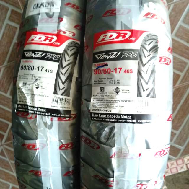 Paket ban tubles fdr genzi/genzi pro  80/80 &amp; 90/80.17for all bebek