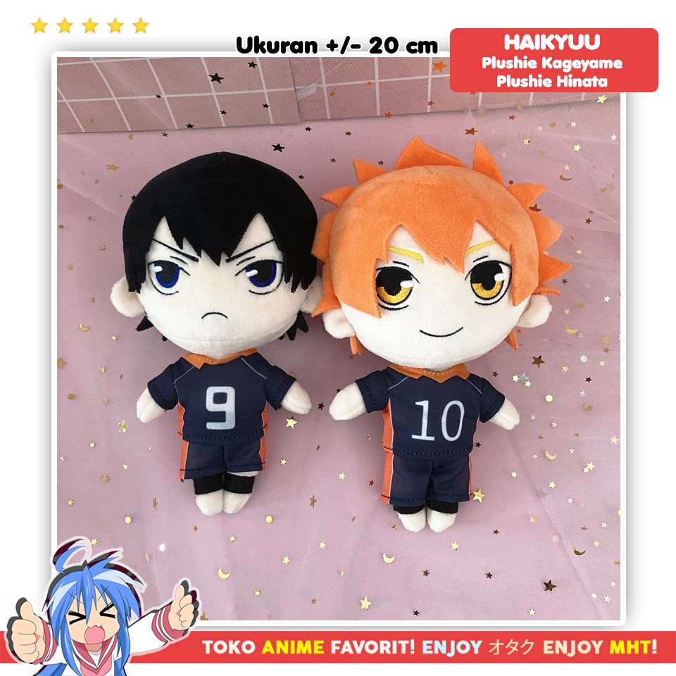 Boneka Anime Haikyuu Plushie Doll Hinata Shoyo Kageyama Tobio Nishinoya Yuu Kenma Kozume Oikawa Toru Kuroo Tetsuro Tsukishima Kei