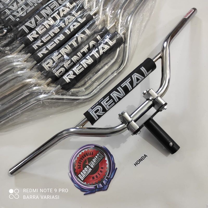 BEST PRODUK!!PAKET STANG CHROME RACING TRONDOL MATIC BEBEK HONDA YAMAHA SUZUKI