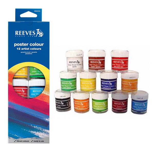 

Reeves Poster Colour Set 12 x 22ml