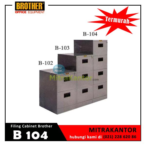 Filing Cabinet BesiLemari Arsip Filing Cabinet Brother B 104