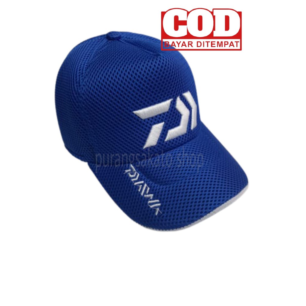 TOPI MANCING // TOPI DOUBLEMASK BORDIR // DAIWA //SHIMANO // ABU GRACIA_PURANGSAKATO SHOP