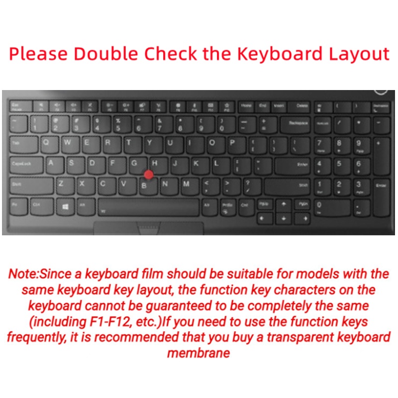 Cover Pelindung Keyboard Bahan Silikon Ultra Tipis Tahan Air Tahan Debu Untuk Lenovo Thinkpad E15 2021 E580 E595 P52 E585 L590 E15 L15 T15 15