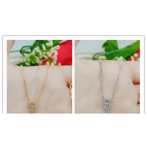 Kalung Xuping Permata Lapis Emas 18K Perhiasan Fashion F34.35