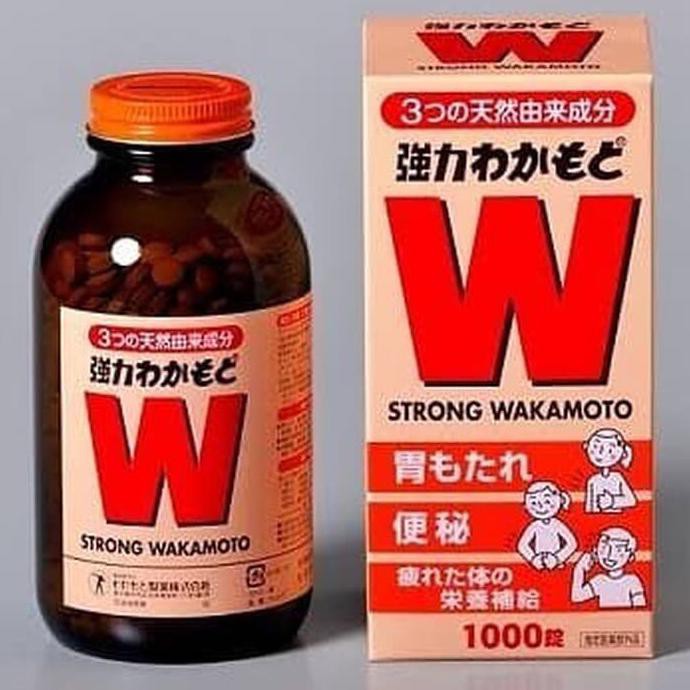 BAYAR DI TEMPAT ***READY STOCK*** STRONG WAKAMOTO 1000 Butir OBAT MAAG ORIGINAL JAPAN PROMO