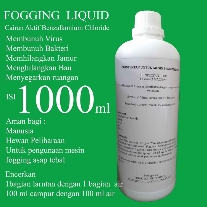 Cairan Fogging Disinfektan Asap Tebal Bunuh virus