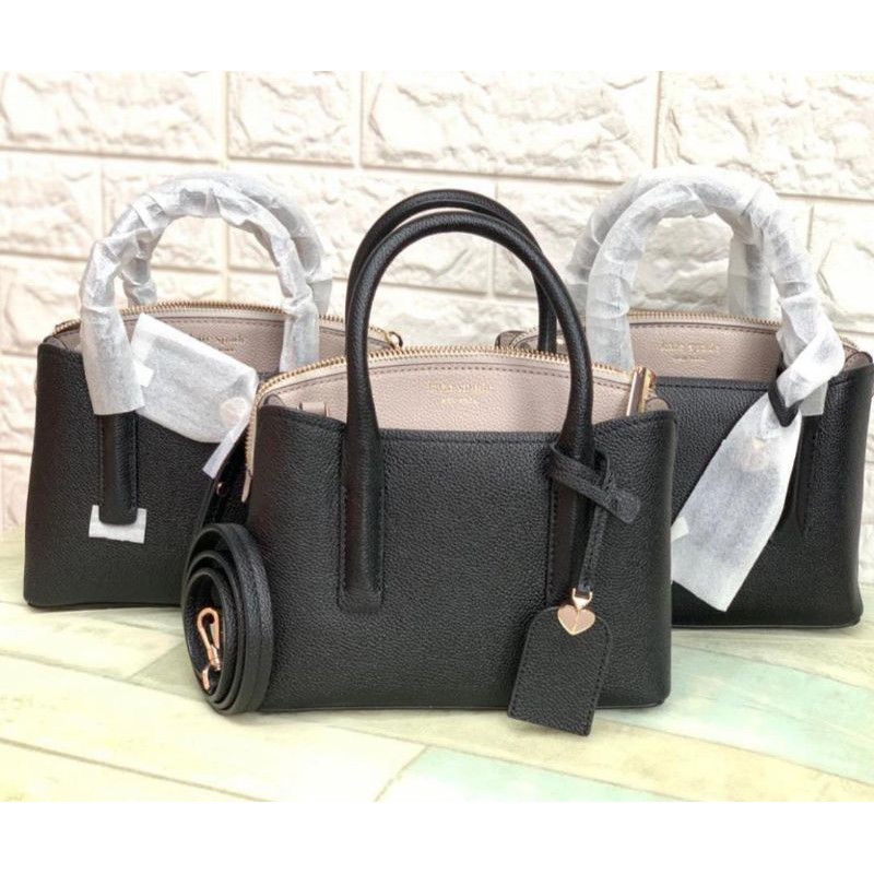 Kate spade mini margaux black taupe multi original