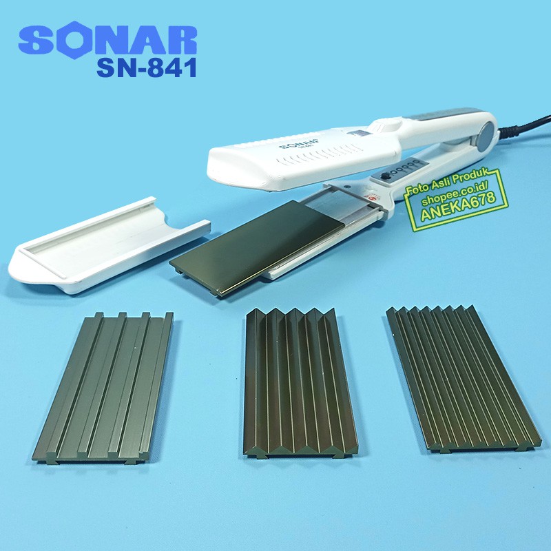 SONAR SN 841 CATOKAN 4in1 ALAT CATOK RAMBUT KERITING CURLY ZIGZAG WAVE