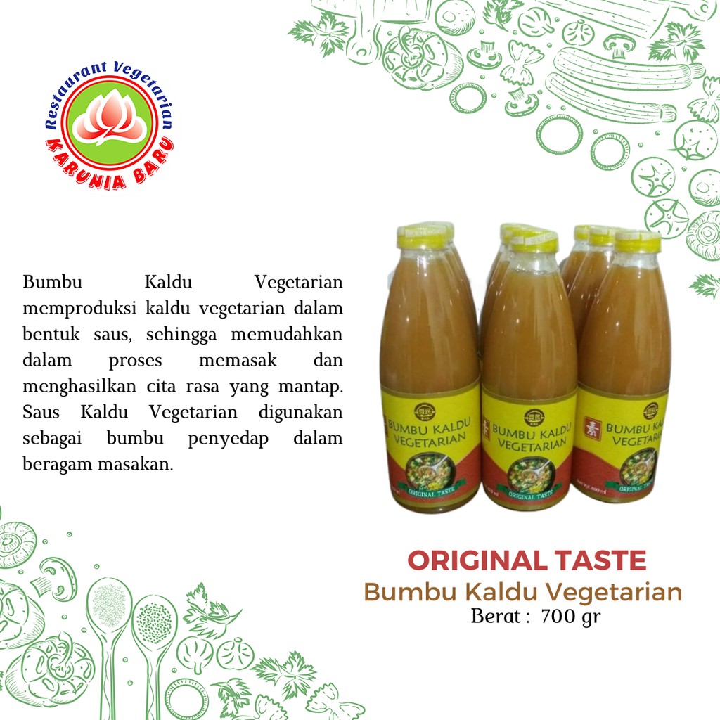 

ORIGINAL TASTE Bumbu Kaldu Vegetarian 600 gr