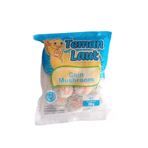 Teman Laut Frozen Food / Teman Laut Coin Mushroom [200 gr]