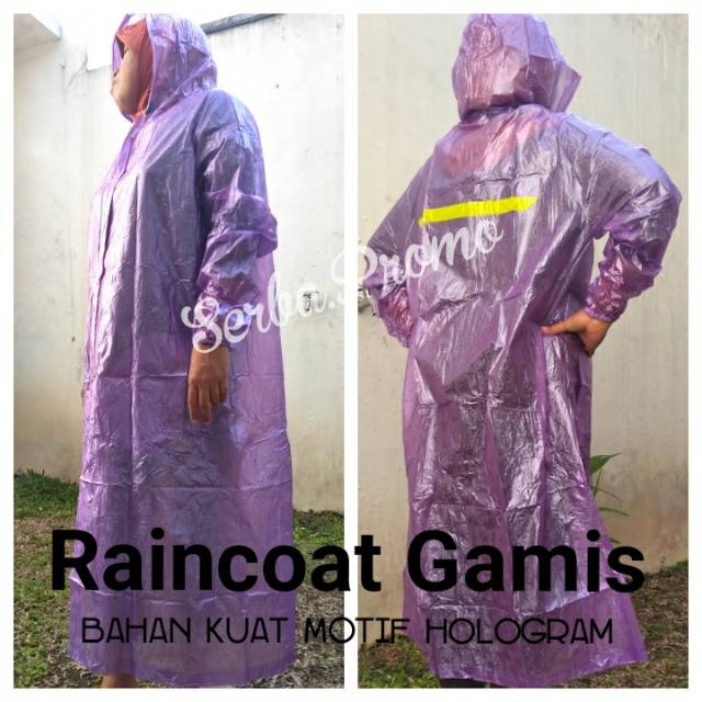 Raincoat Wanita Gamis - Jas Hujan Gamis - Ponco model Gamis - Jas Hujan Muslimah