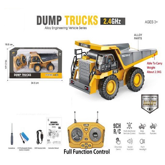 Mainan Anak SNI Remote Control EXCAVATOR RC Tracktor Dump Trucks Remote kontrol