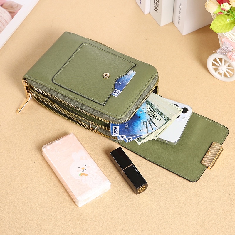 Tas Selempang Kulit Wanita Dompet Hp Cewek Touchscreen Mini Bag LN L081
