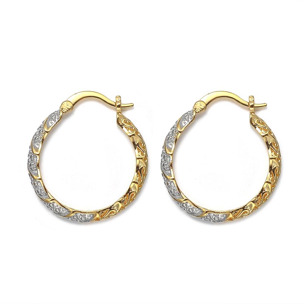 Anting Bulat Lingkaran Besar Simpel Gaya Retro untuk Anting Bulat Lingkaran Besar Simpel Gaya Retro untuk