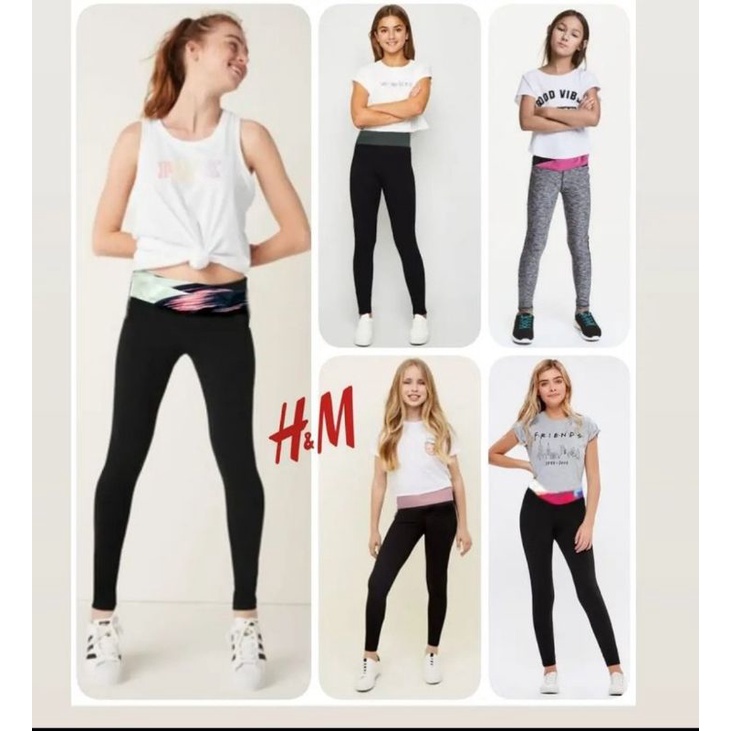 legging sport anak perempuan hm