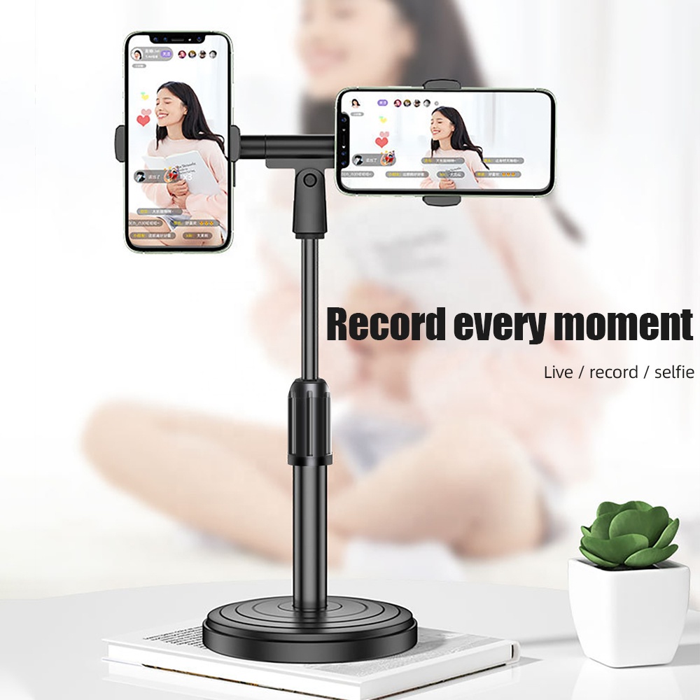 SB Desktop stand 360 Degree Rotating mobile phones holder Live Broadcast Stand Lazy Mobile Phone Holders magnetic car phone holder