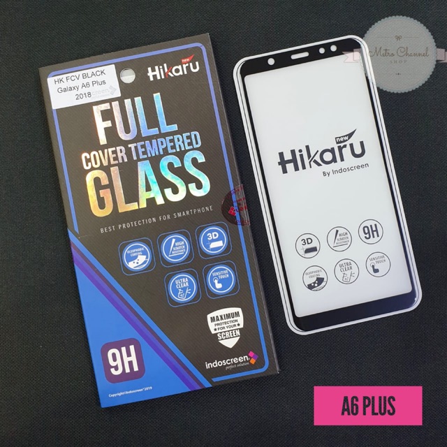 Anti Gores Samsung A6 Plus Full Cover Tempered Glass Hikaru