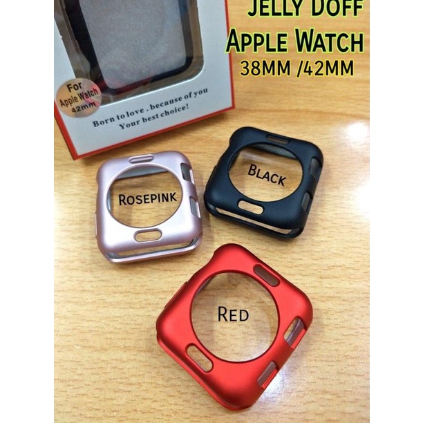     case apple watch series 1 2 3 4  38mm 42mm 40mm 44mm    jelly doff   gold    