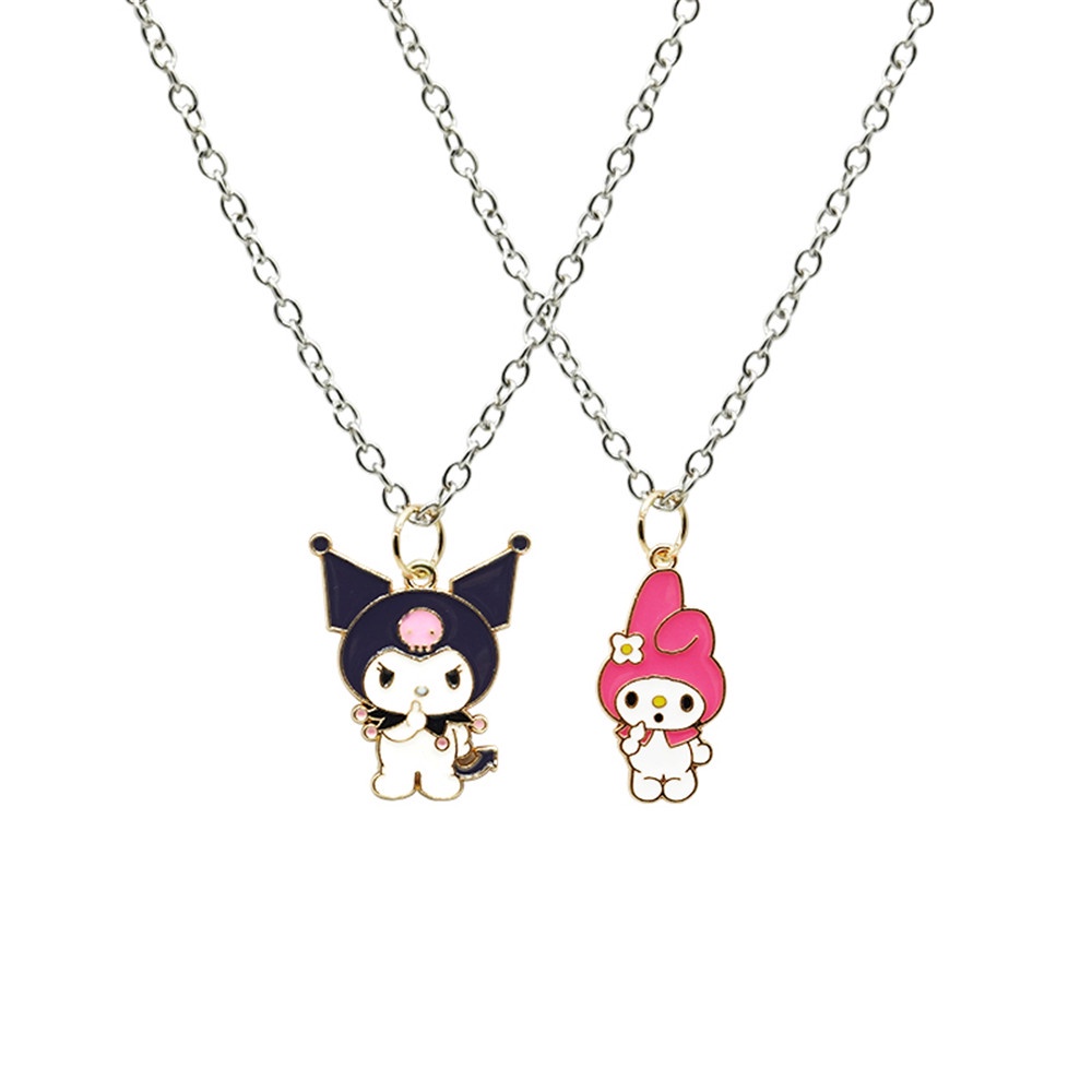 Kalung Rantai Klavikula Hias Liontin Kartun Hewan Untuk Unisex