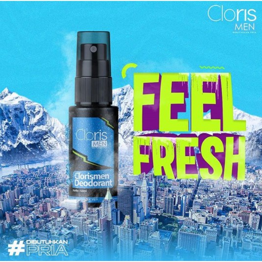 CLORIS MEN DEODORANT | CLORIS DEODORAN | CLORISMEN | DEODORAN SPRAY| CLORIS | BEBAS BAU BADAN