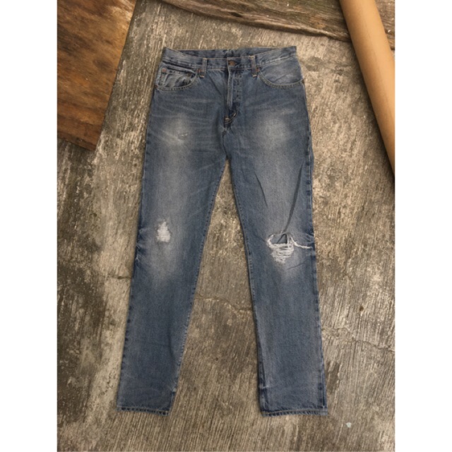 Denim GU ripped original japan