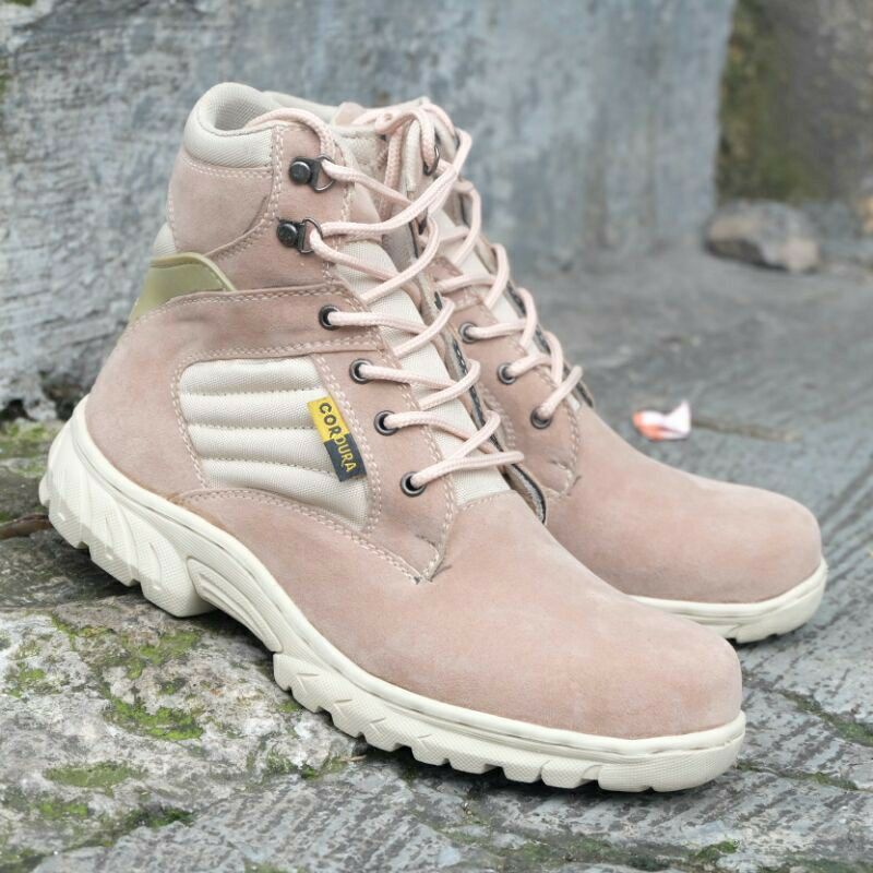 100% ORIGINAL DELTA SEPATU TRACKING KULIT SUEDE PRIA MURAH LAPANGAN KANTOR DINAS SEPATU