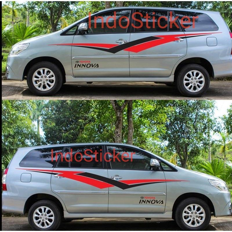 cutting sticker stiker mobil Toyota Innova stiker mobil Innova keren termurah