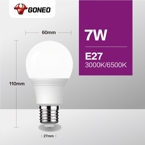 Gongniu Lampu LED Bohlam Terang MQ-A Series 7 Watt - Garansi 1 Tahun