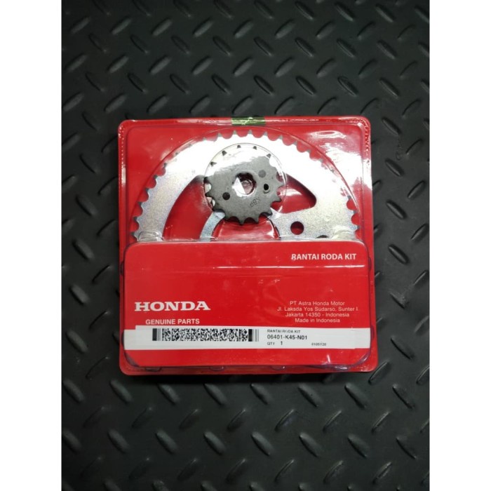 Rantai Roda Gear Set CBR150 K45A Lokal Pertama 06401K45N01