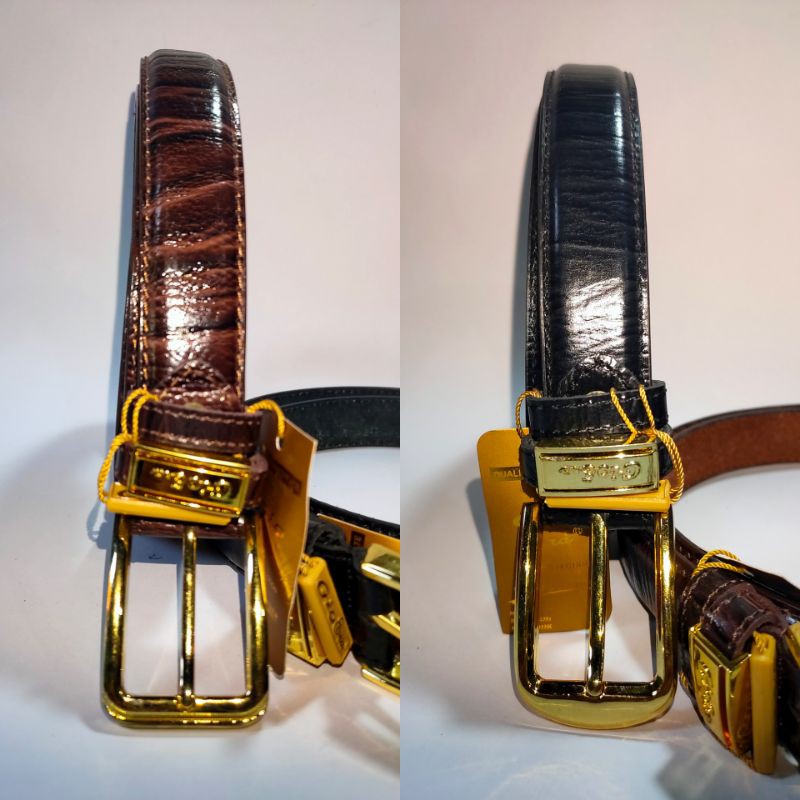 Gesper Talipinggang Sabuk Pria Kulit Asli (GIO)