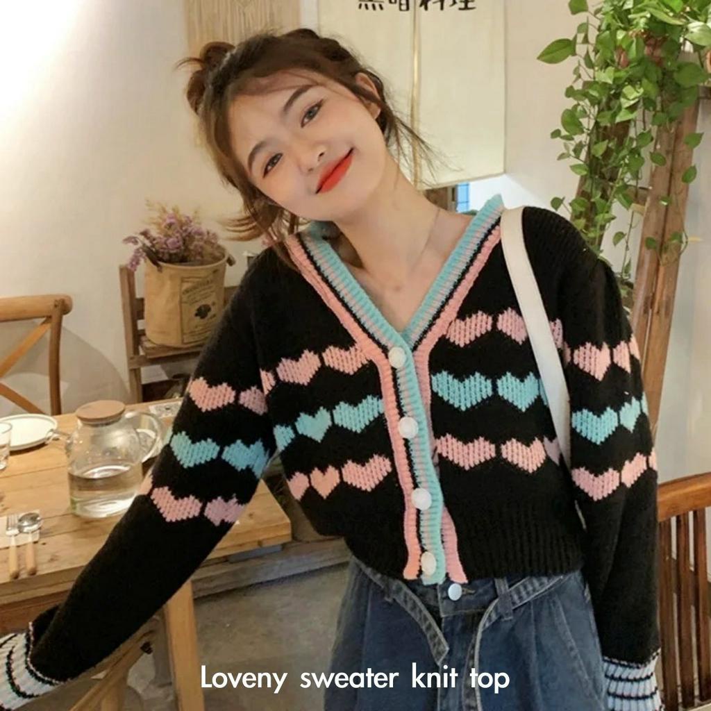 Loveny sweater knit top - Thejanclothes