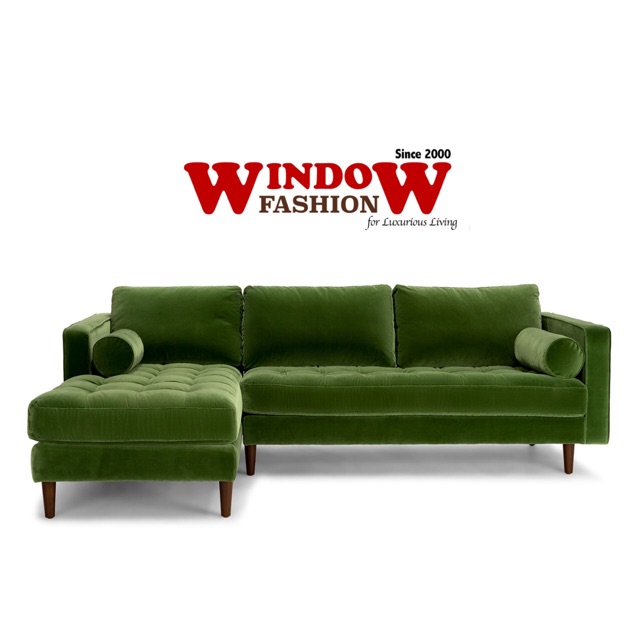 Sofa L / Sofa Bludru / Sofa Hijau / Sofa Minimalis / Sofa Klasik