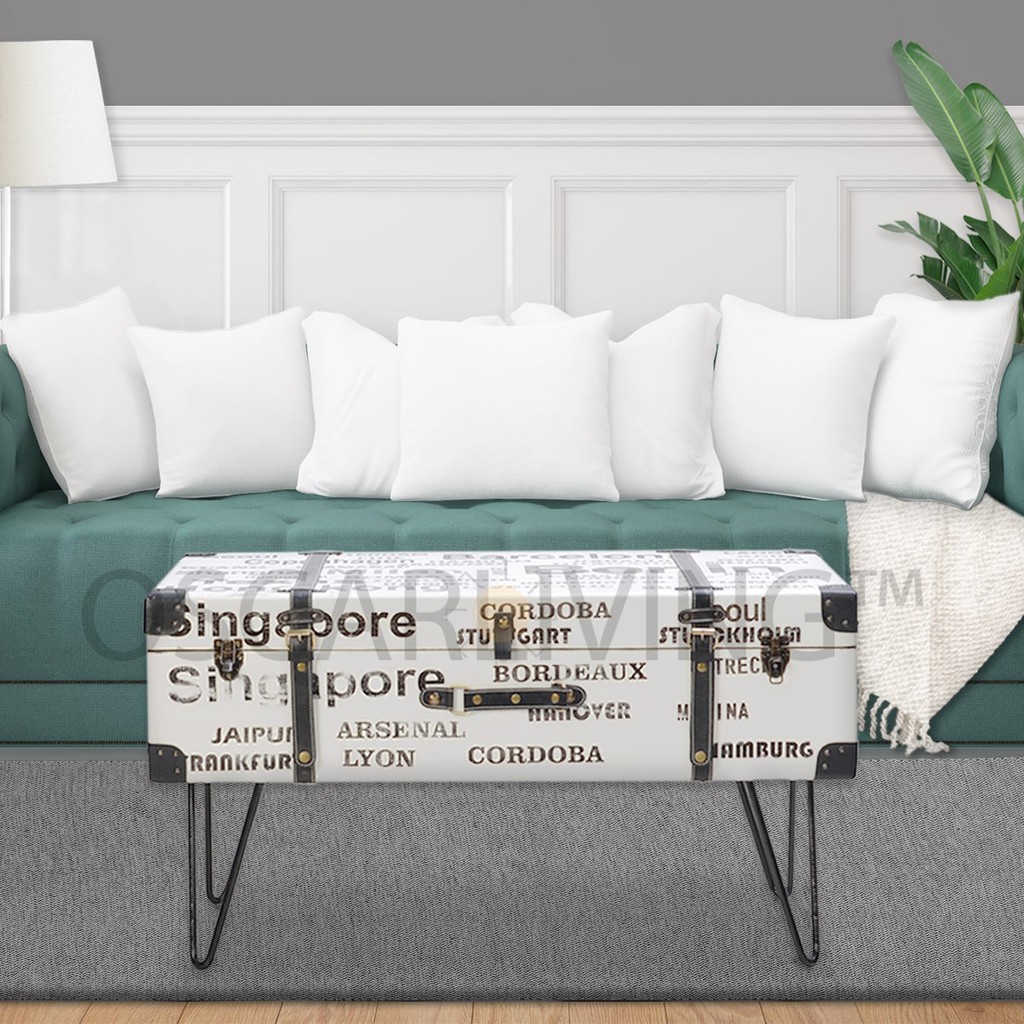 OLC Coffee Table Koper White City Vintage / Meja Tamu [Khusus Jabodetabek KOTA]