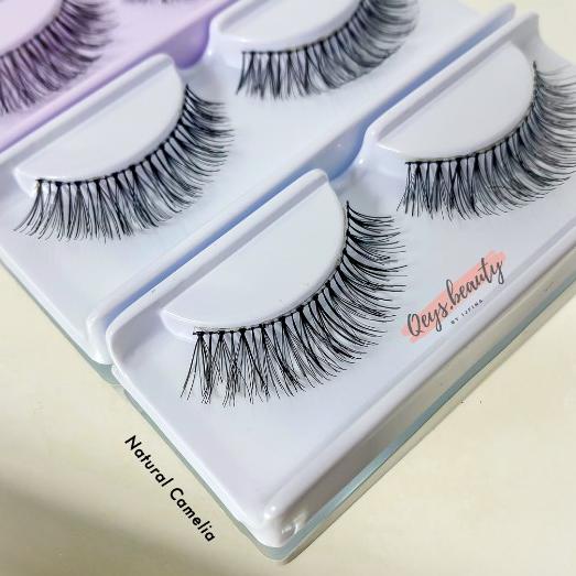 KODE-XS14 (TIAP BELI 3 PASANG GRATIS LEM) VARIAN NATURAL QEYS BEAUTY PREMIUM EYELASHES BULU MATA PAL