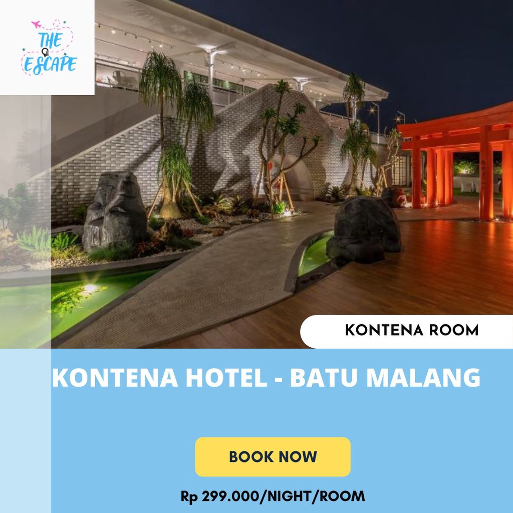 PROMO VOUCHER HOTEL KONTENA BATU MALANG