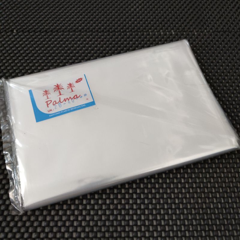 plastik pp PALMA 20x40 pp bening 20 x 40 cm