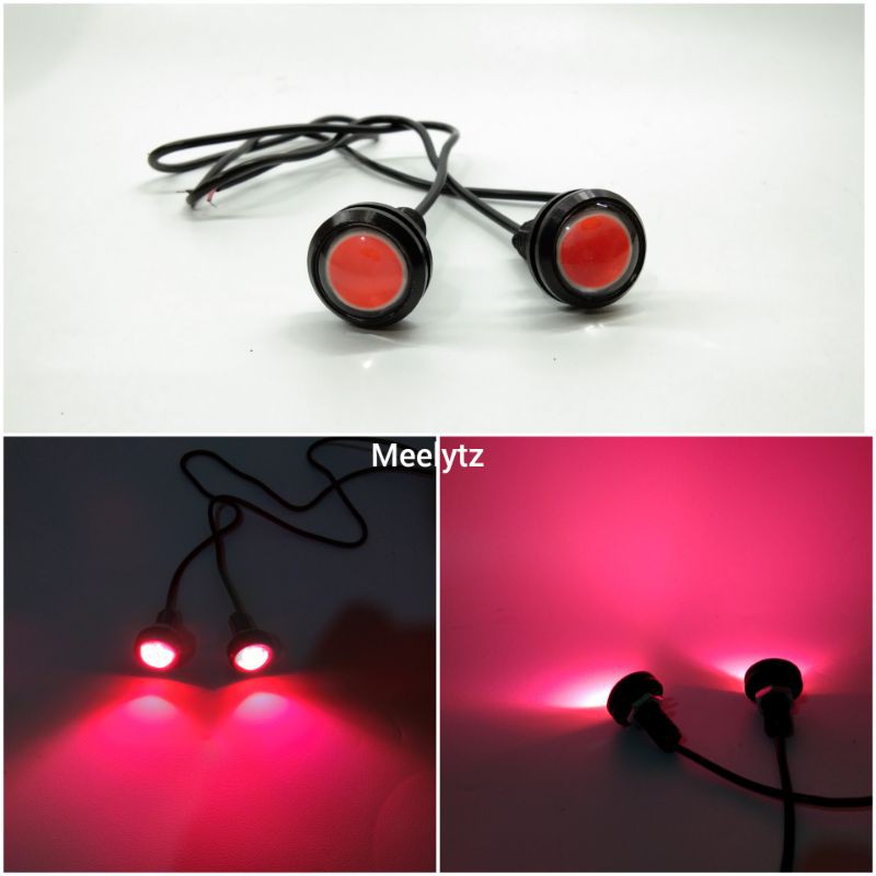 Lampu LED mata elang mode diam-Pink