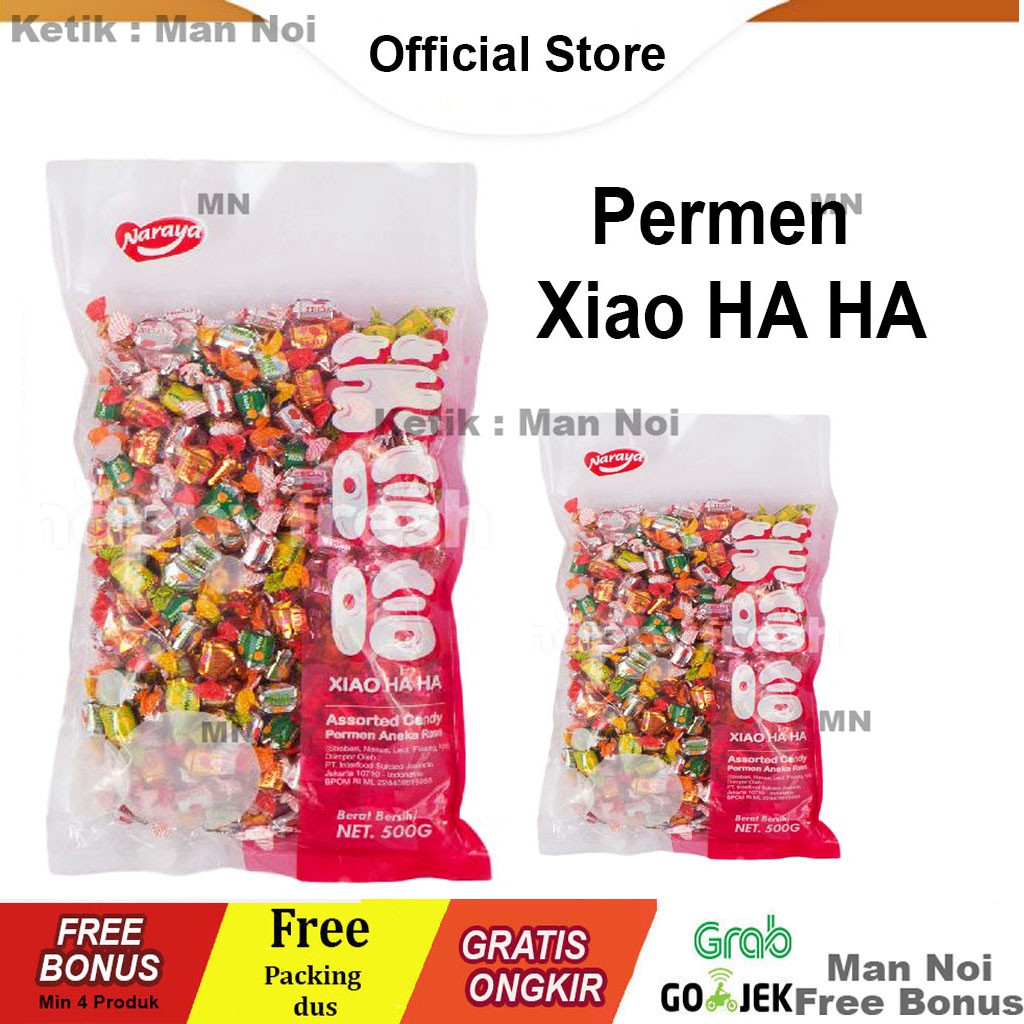 

Permen Naraya Xiao Ha ha Assorted Candy- Permen aneka rasa 500g.Free Bonus