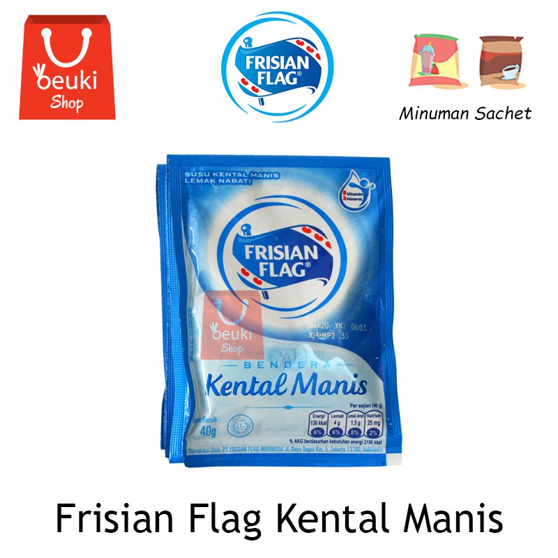 

Frisian Flag Kental Manis Susu Bendera Kental Nikmat - 6pcs x 40gr