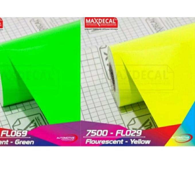 

TERBAIK Sticker Stiker Skotlet Maxdecal Max Decal Hijau Stabilo Kuning Stabilo, flourescent FL069 FL029#