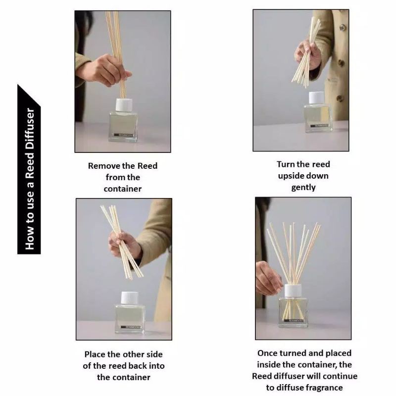 Reed Diffuser Aroma Terapi Pengharum Ruangan Essential oil Aromatherapy Replenisher Bunga Difuser-6