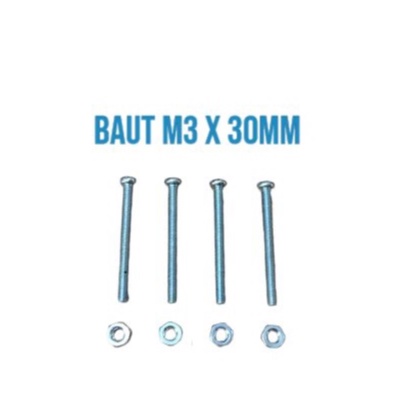 BAUT M3 X 30MM JP 20PCS