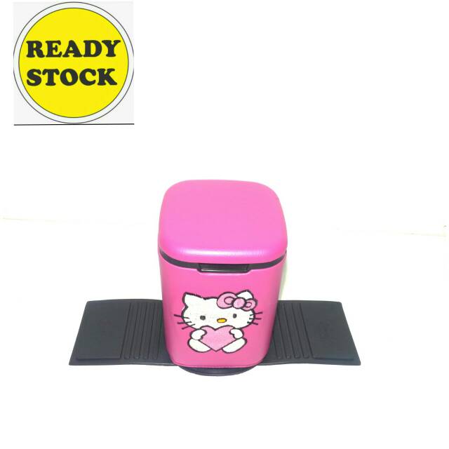 Hello Kitty pink Tempat sampah mobil pink