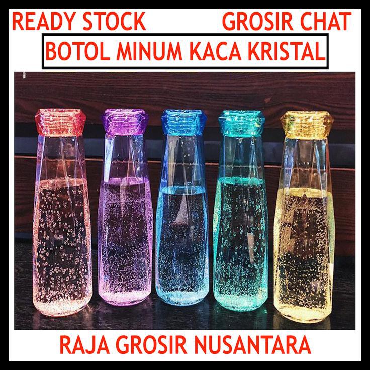 Sedia Botol Minum Kaca Kristal Diamond Glass Bottle Model Baru My Bottle