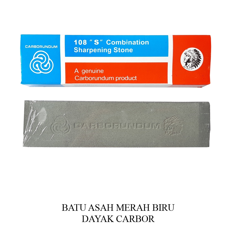 Batu asah BJ Dayak Merah Biru 8".