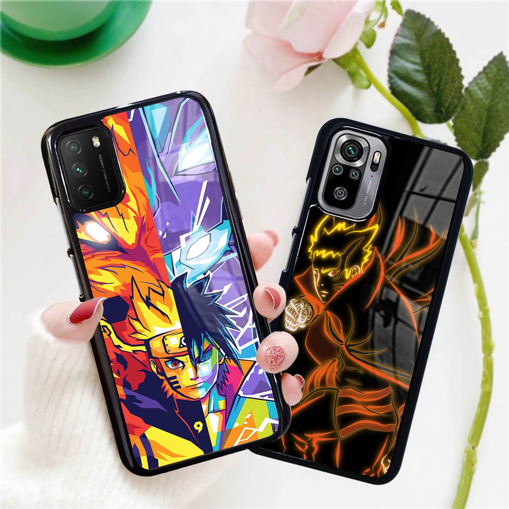 (PC07)Case SPFTCASE HARDCASE Glossy Xiaomi Redmi note 10 10s - Casing Hp Anime Naruto