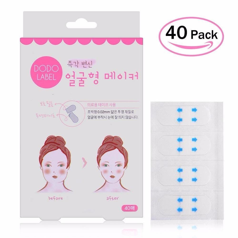 Dodo label face lift tape for V shape isi 40 Pcs - Stiker Selotip Penirus Wajah ala Korea ORIGINAL