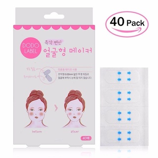 Image of Dodo label face lift tape for V shape isi 40 Pcs - Stiker Selotip Penirus Wajah ala Korea ORIGINAL