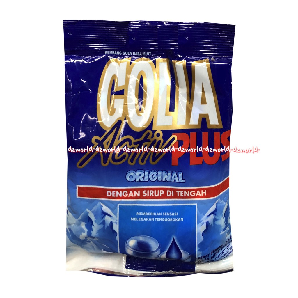 Golia Active Plus Original 42pcs Permen Dengan Sirup Tenggorokan Golya